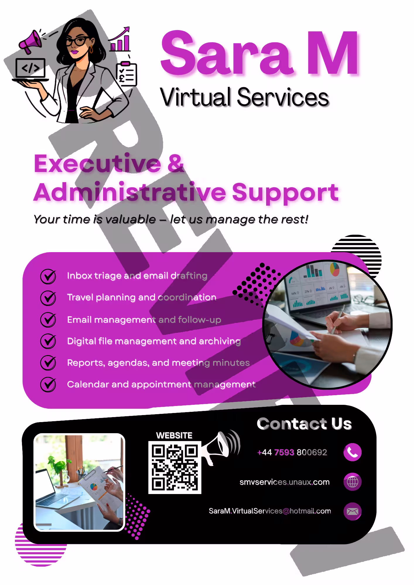Flyer Sara M Virtual Services